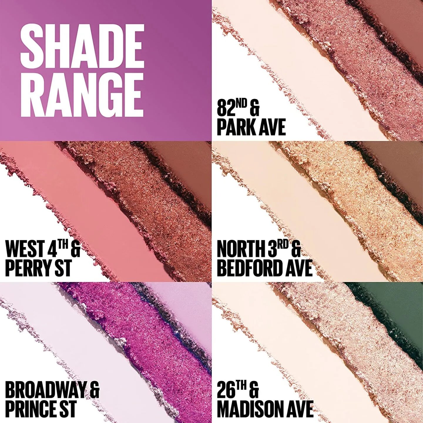 Maybelline Shadow Blocks Eyeshadow Palette Trios