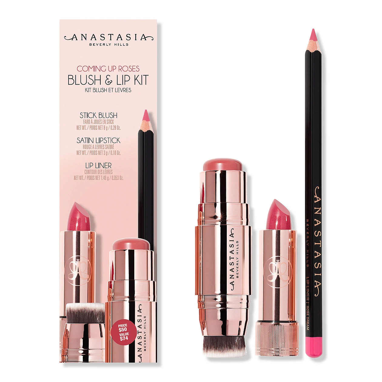 Anastasia Beverly Hills Coming Up Roses Blush & Lip Kit