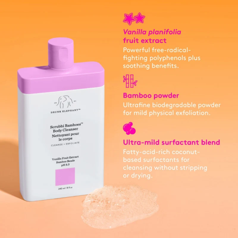 Drunk Elephant Scrubbi Bamboes Body Cleanser
