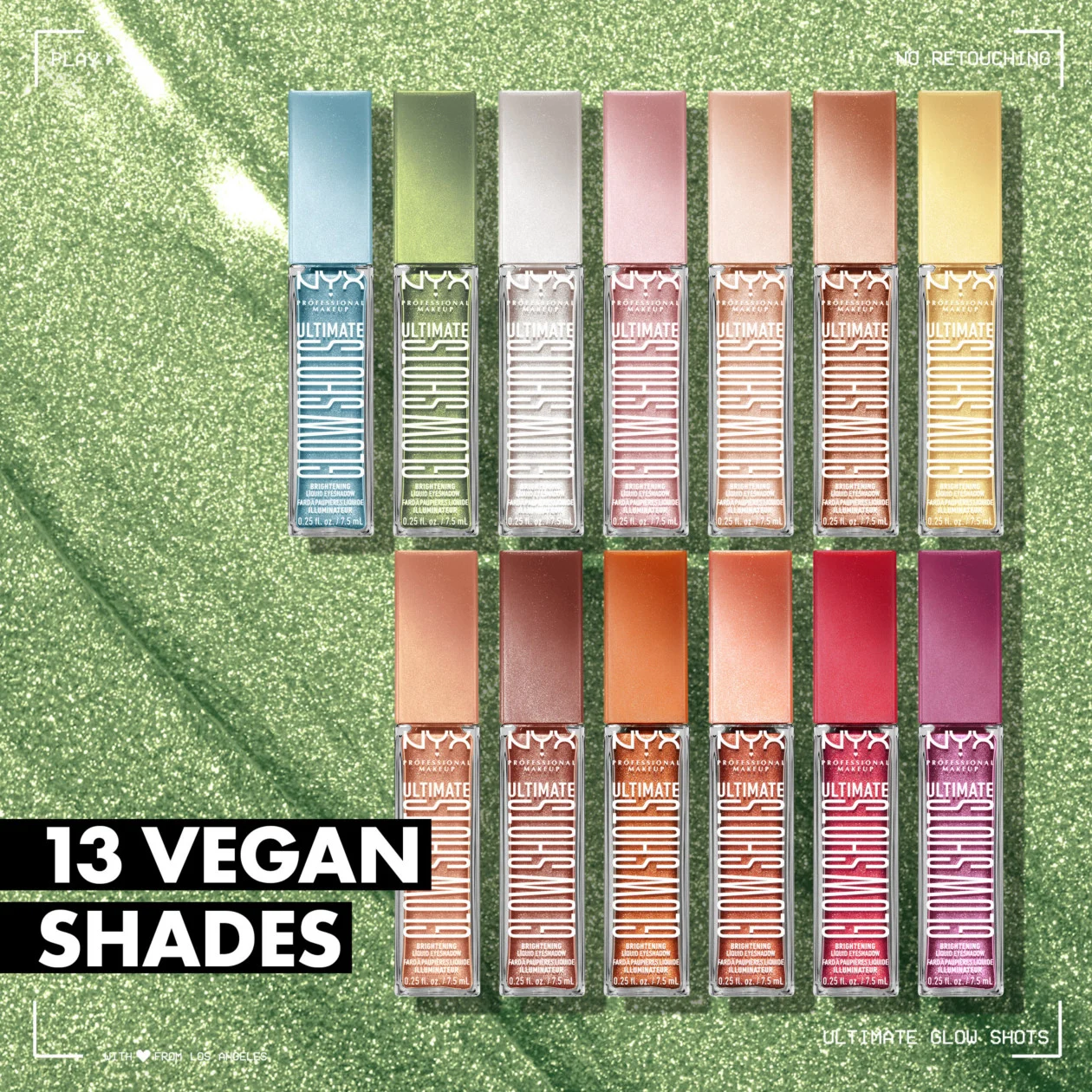 NYX Ultimate Glow Shots Brightening Liquid Eyeshadows [Shades, Claims + More]