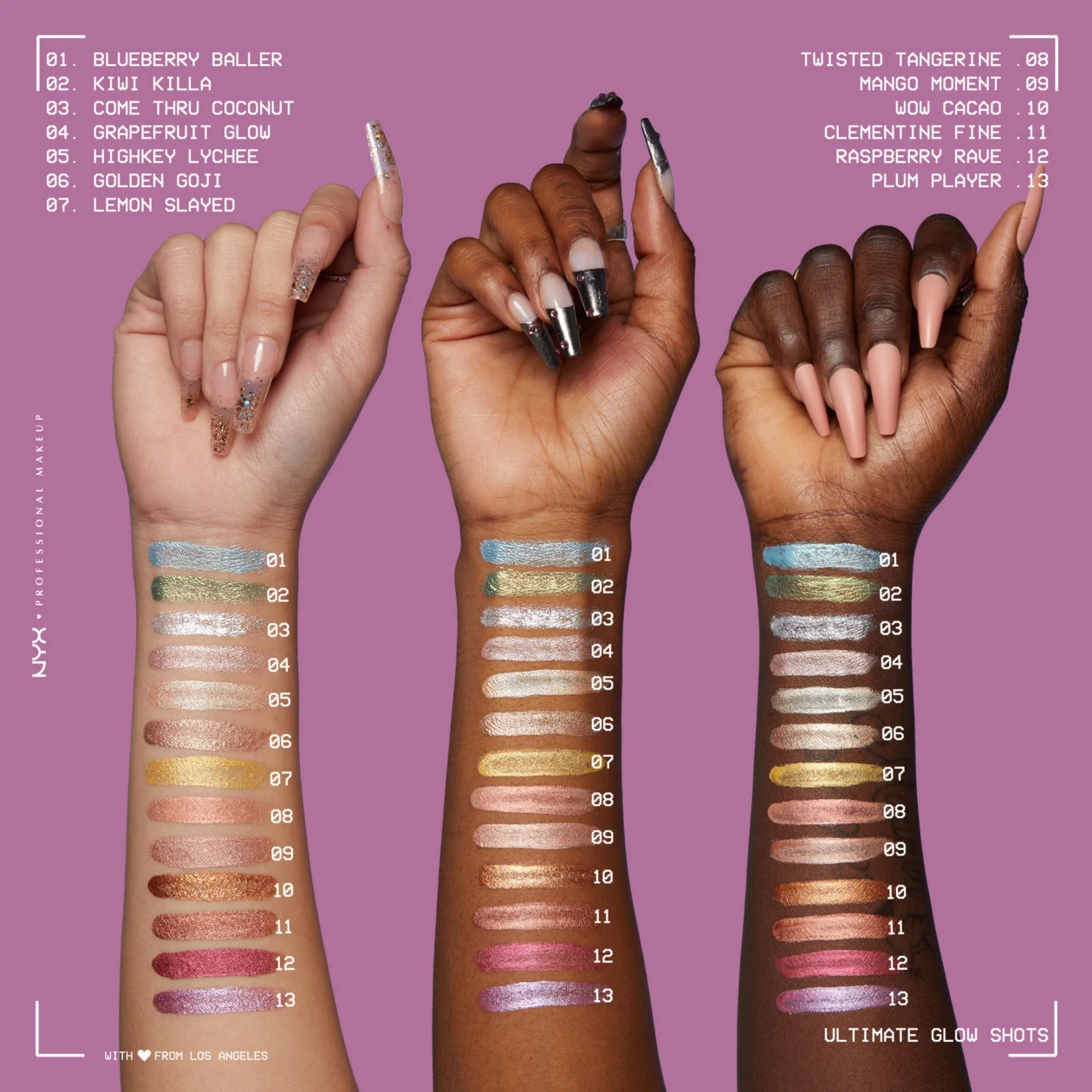 NYX Ultimate Glow Shots Brightening Liquid Eyeshadows [Shades, Claims + More]