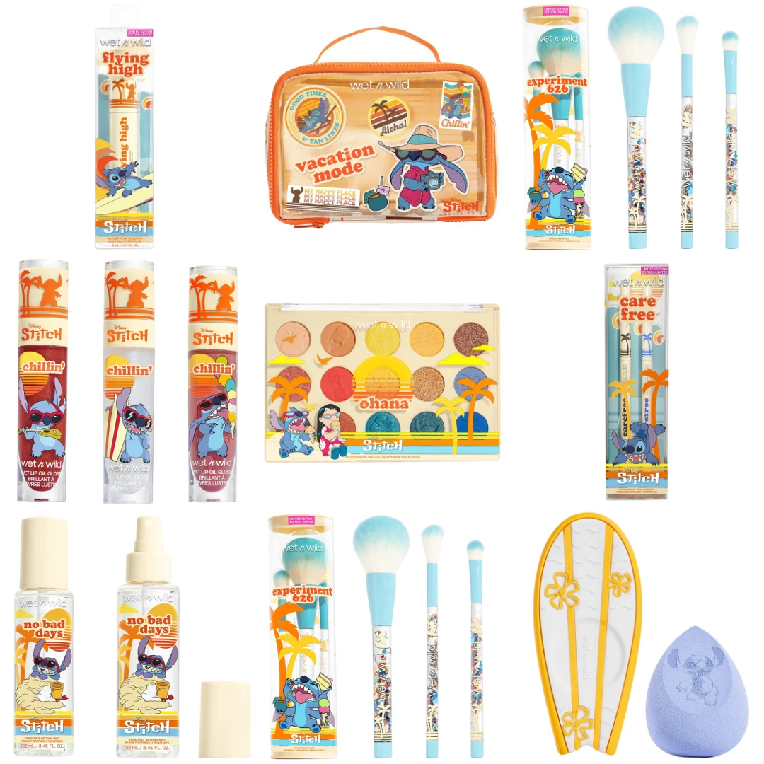 Disney Stitch Wet and Wild Limited Edition Make Up Set with carrying