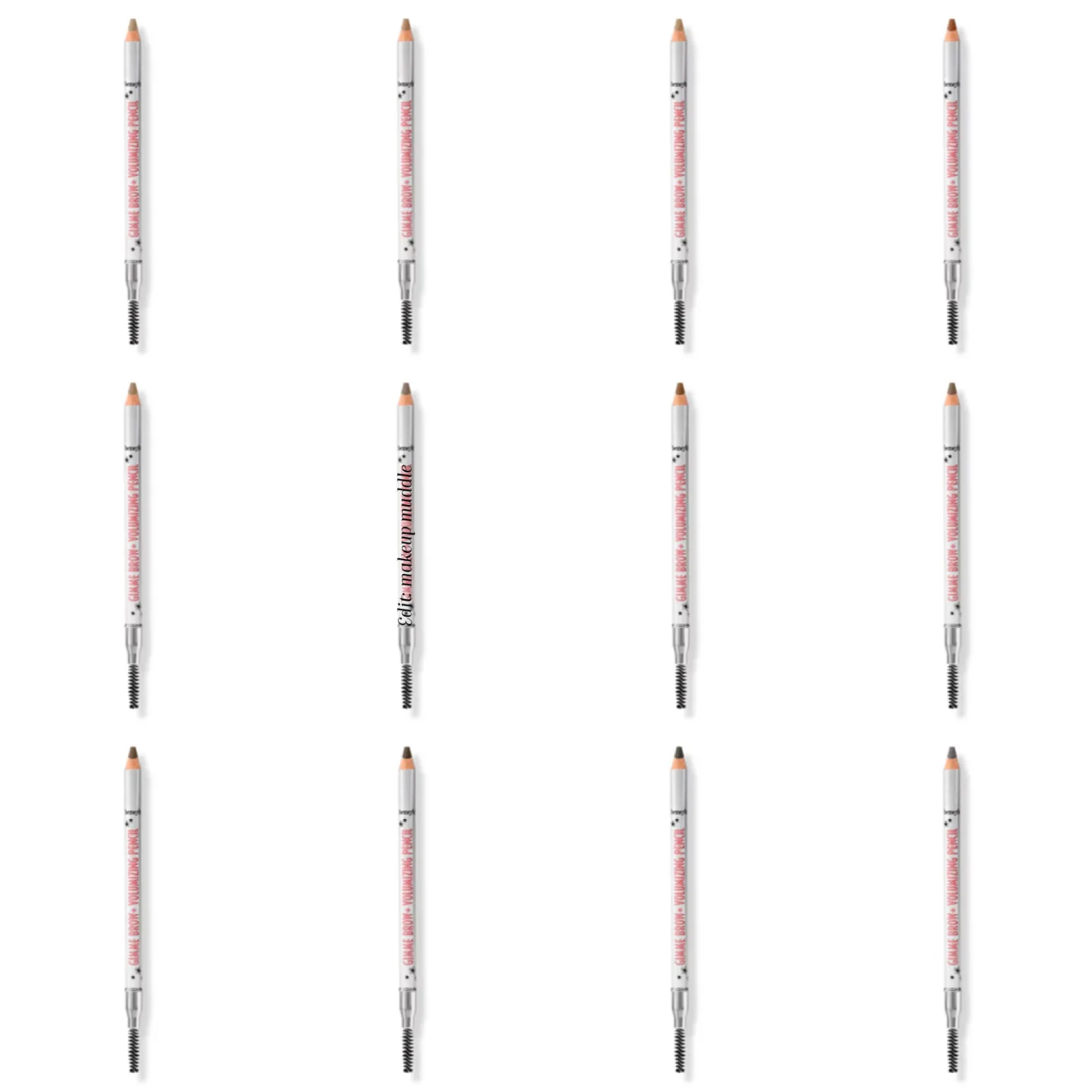 Benefit Gimme Brow+ Volumizing Fiber Eyebrow Pencil [Swatches, Claims + More]