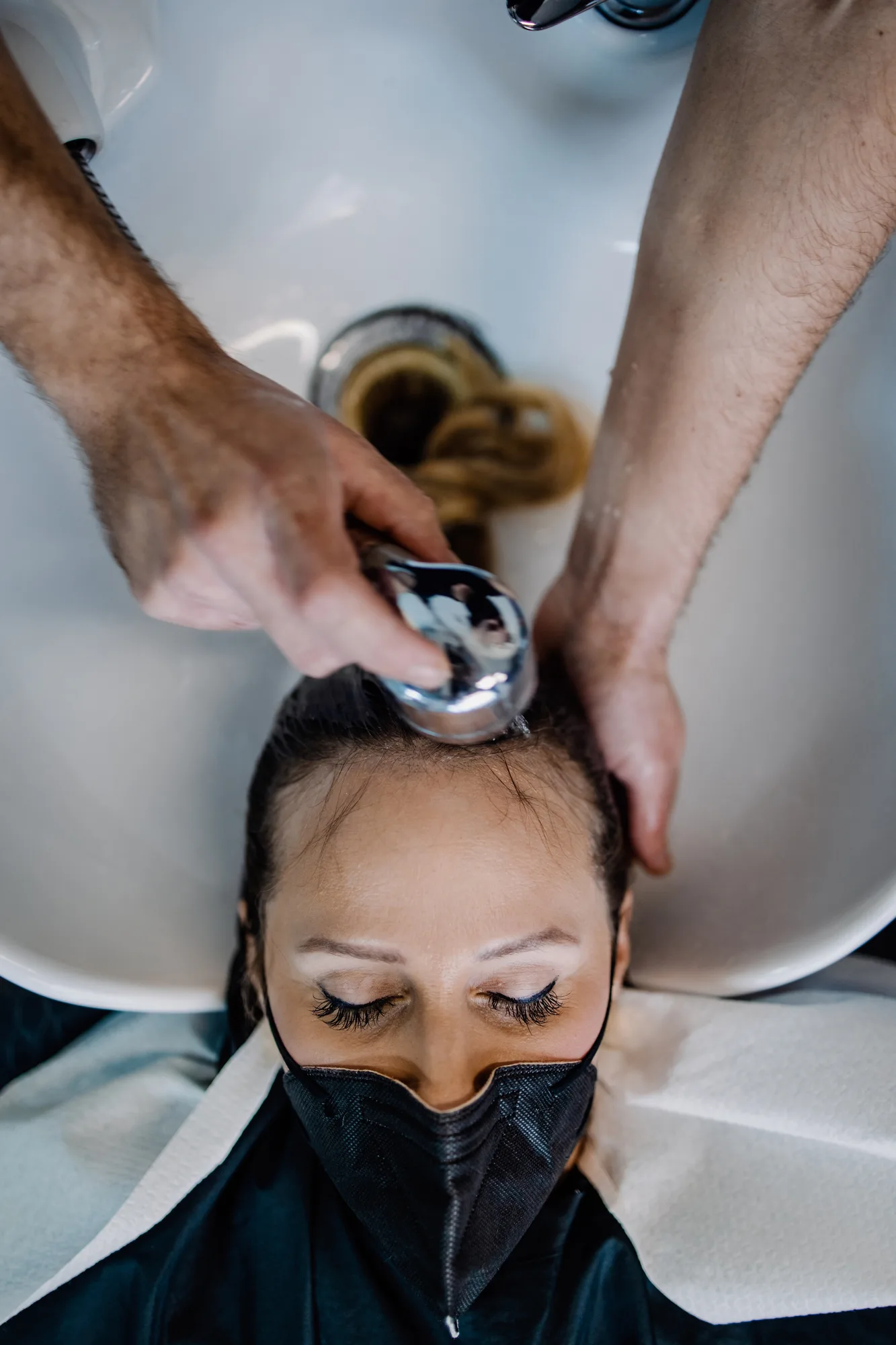 Using a hair color treatment to get rid of brassy tones