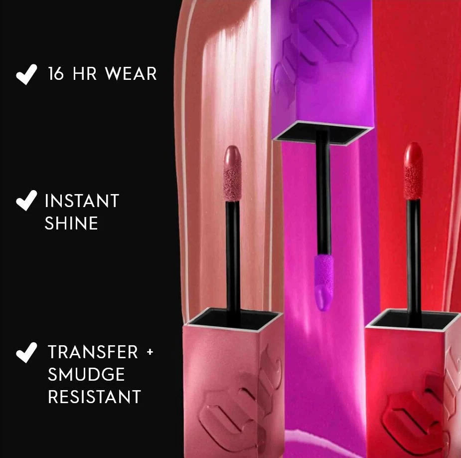 Urban Decay Vice Lip Bond Glossy Liquid Lipsticks [Swatches, Claims + More]