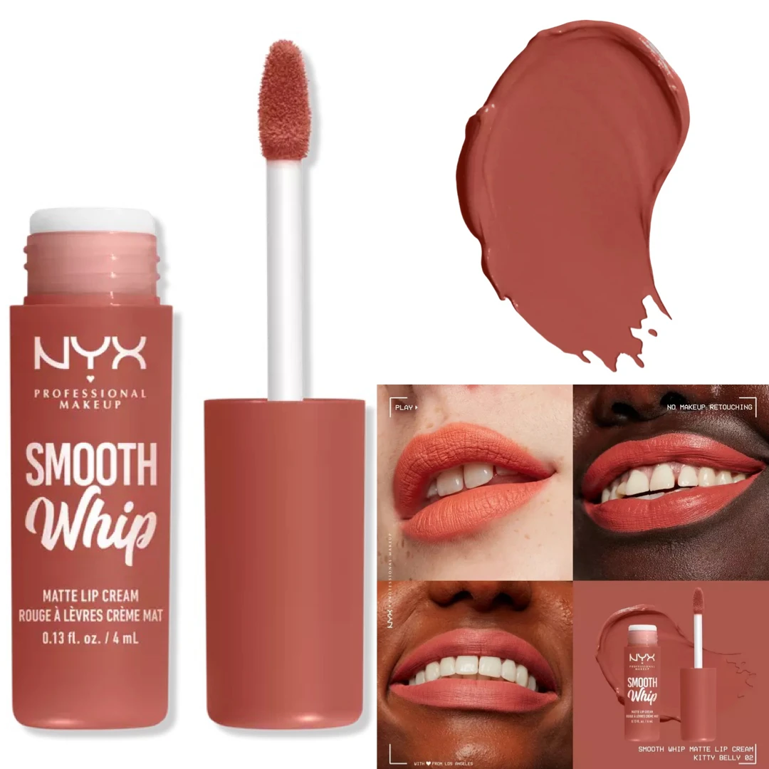 NYX Smooth Whip Matte Lip Creams [Swatches, Claims + More]