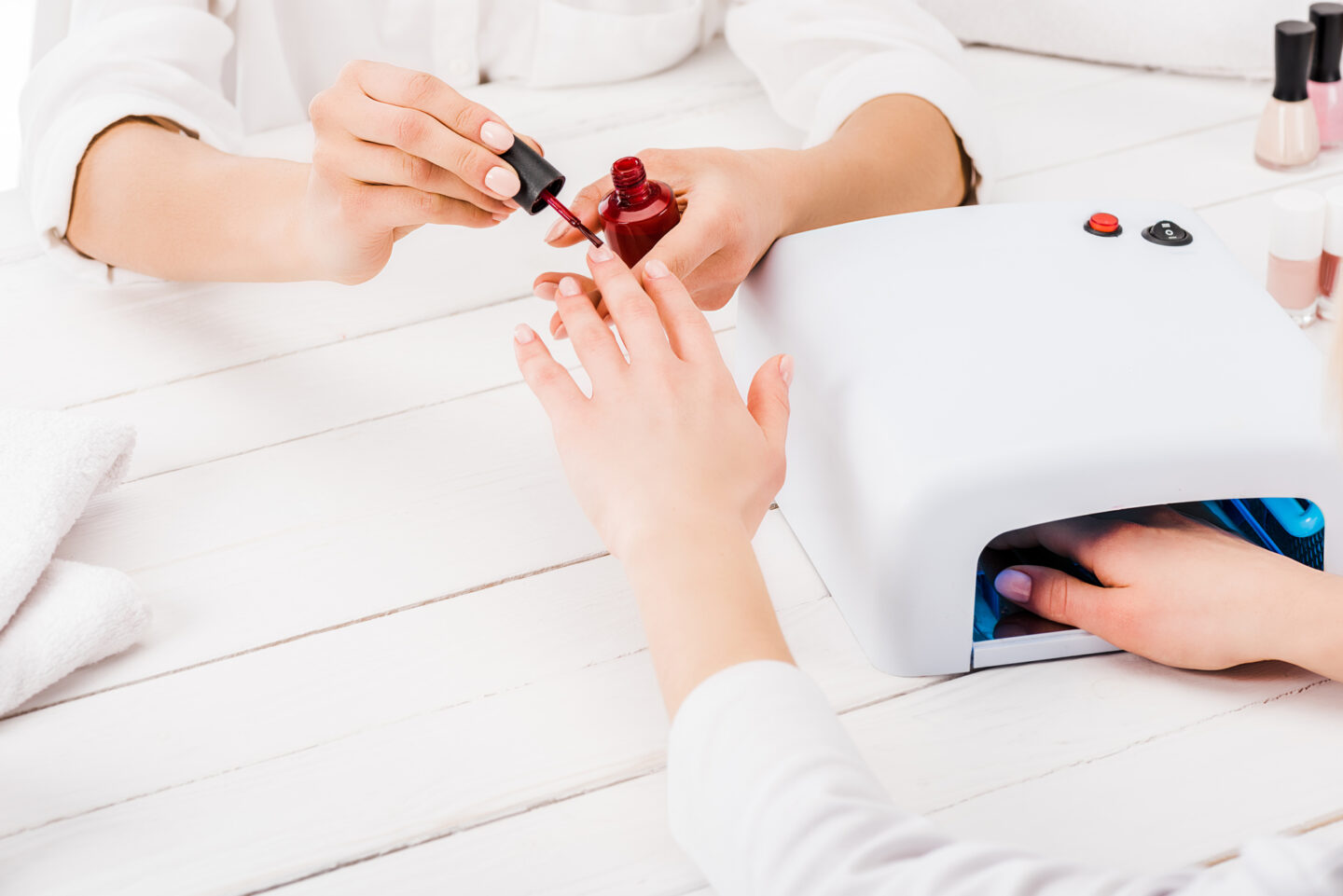 What's the difference between a gel polish manicure and having gel nails applied to your natural nails?