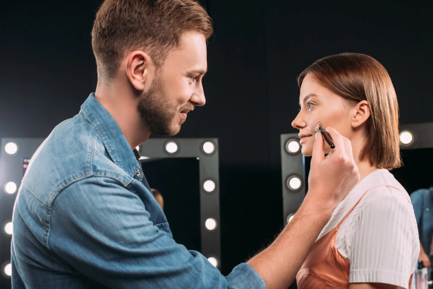How to wear powder foundation with dry skin?