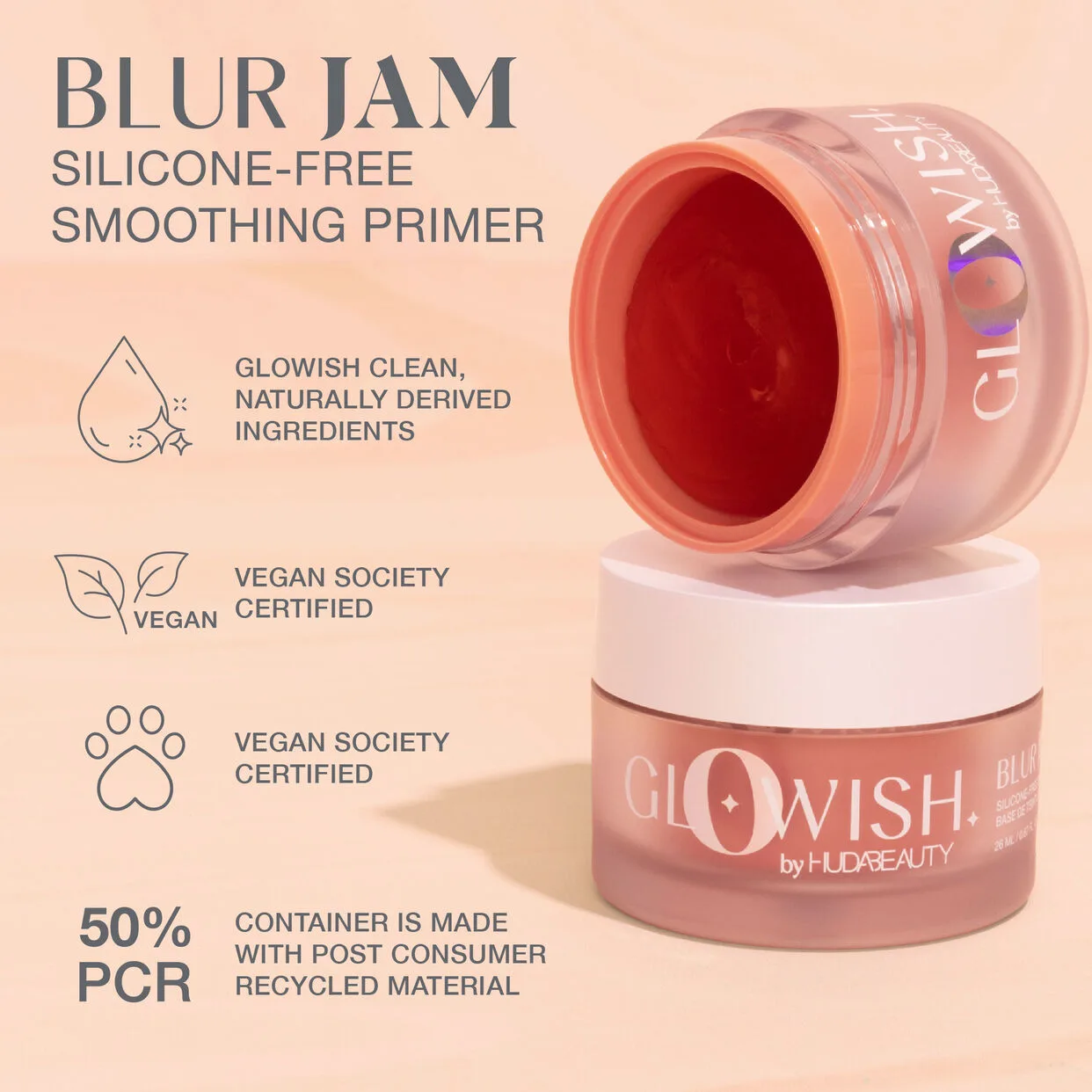 Huda Beauty GloWish Blur Jam Smoothing Primer