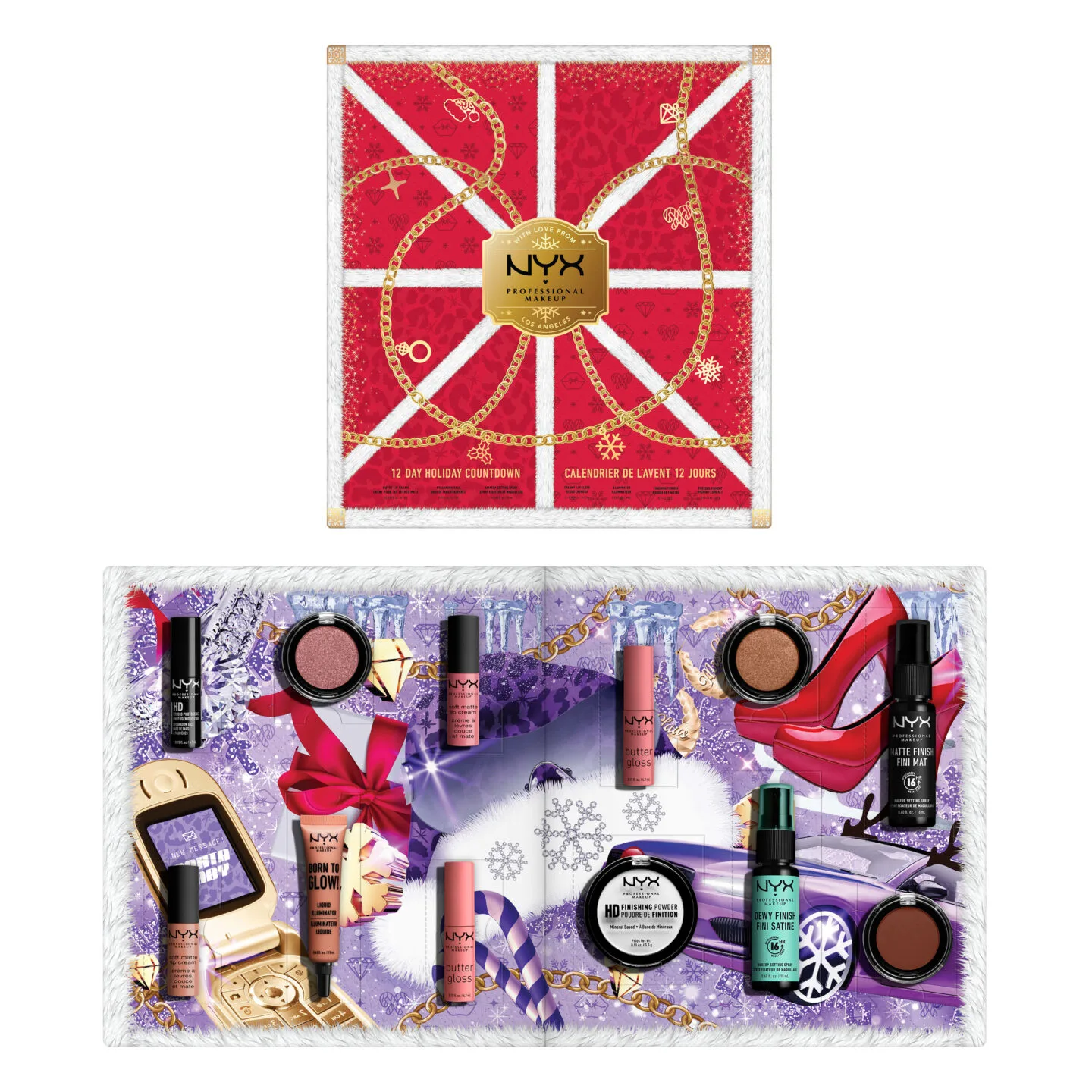 NYX 12 Day Holiday Countdown Advent Calendar 2022 [Contents Reveal]