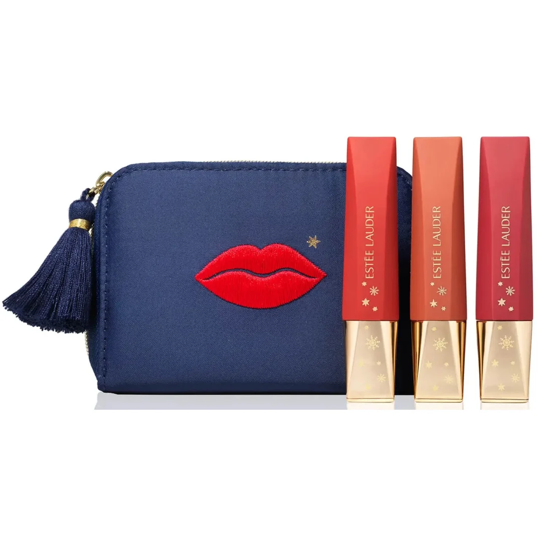 Estee Lauder Super Plush Lips Gift Set | Holiday 2022
