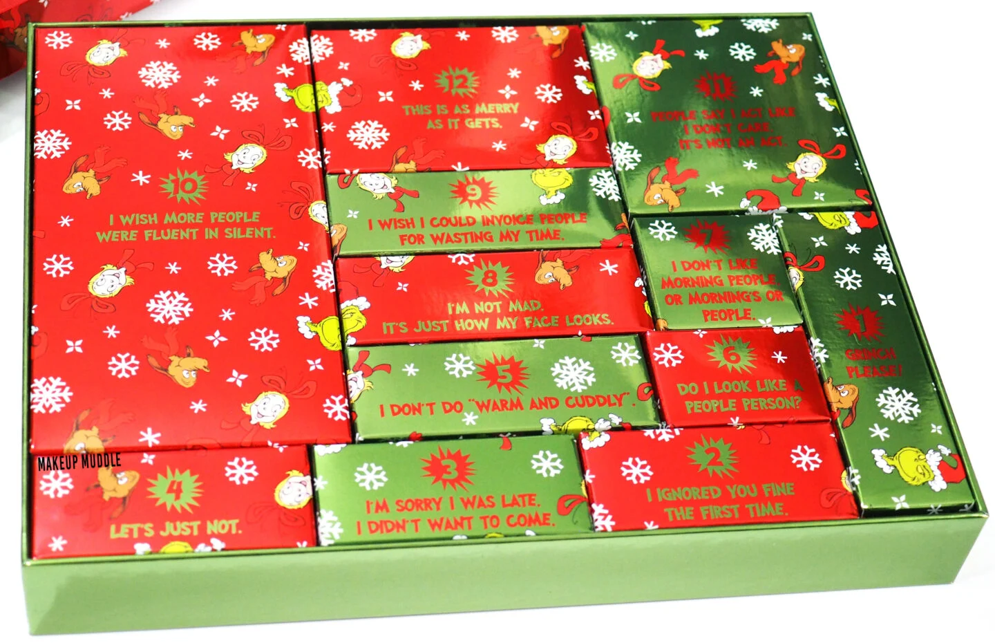 Revolution x The Grinch Advent Calendar 2022 [Review + Swatches]