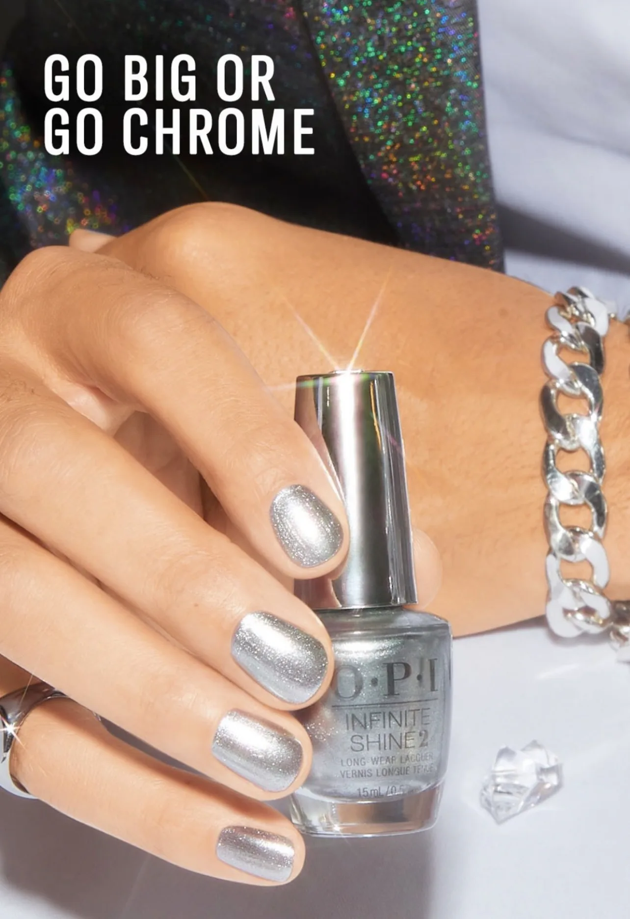 OPI Go Big Or Go Chrome Nail Polish