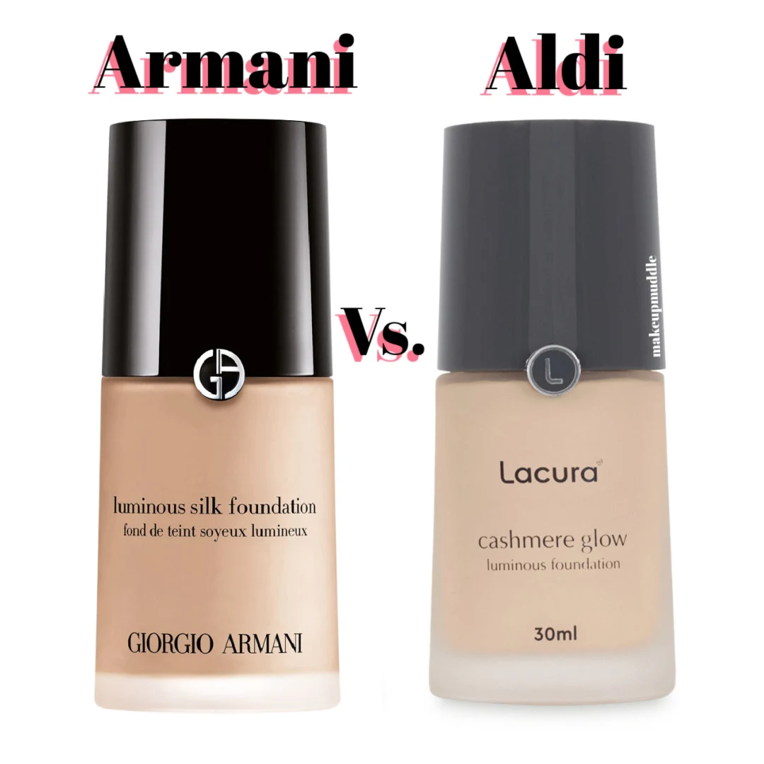 Aldi Lacura Cashmere Glow Luminous Foundation - Armani Luminous Silk Dupe!