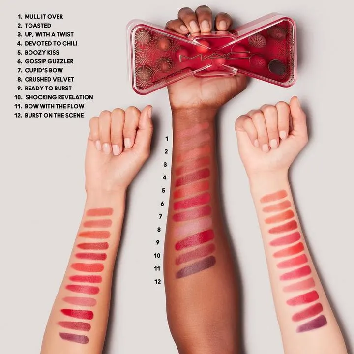 MAC Celebrate In Colour Powder Kiss Lip Vault [Swatches]