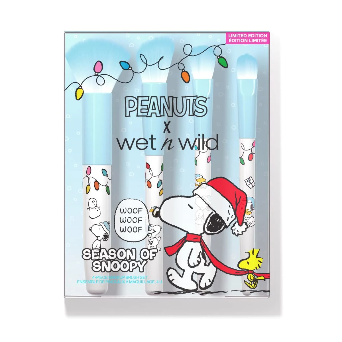 Season of Snoopy 4-Piece Makeup Brush Set