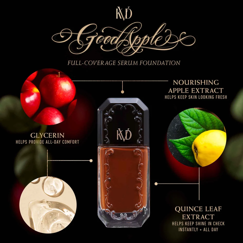 KVD Beauty Good Apple Full-Coverage Transfer-Proof Serum Foundation