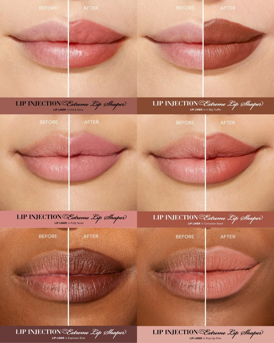 Too Faced Lip Injection Extreme Lip Shaper Plumping Lip Liners