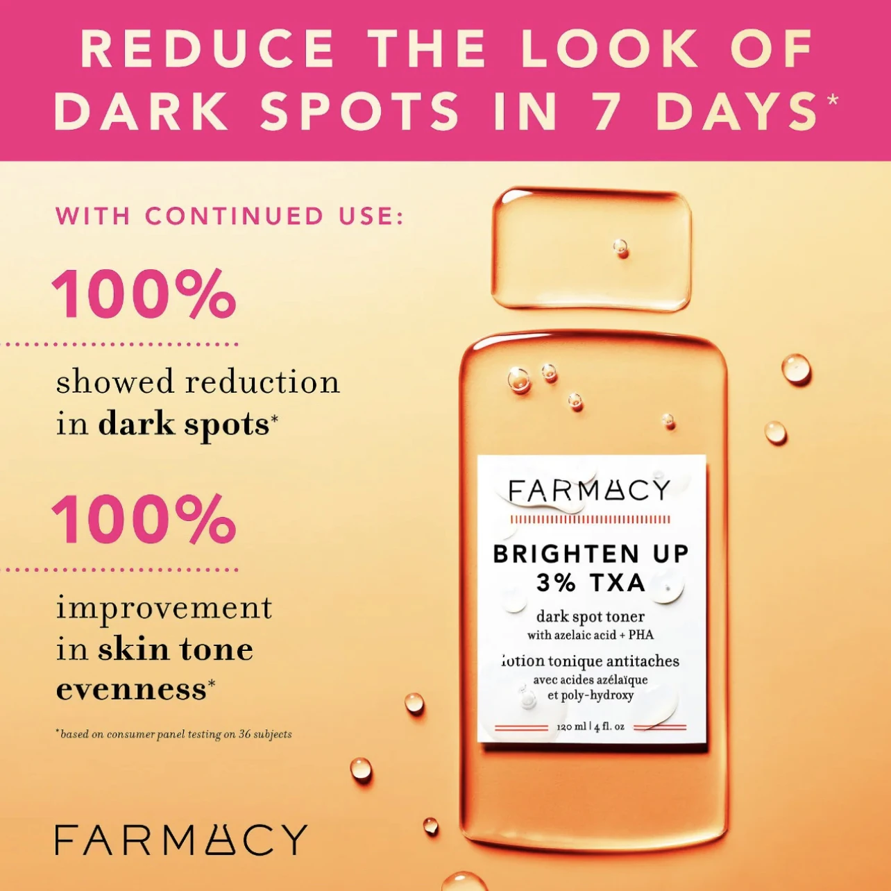Farmacy Brighten Up TXA Dark Spot Toner