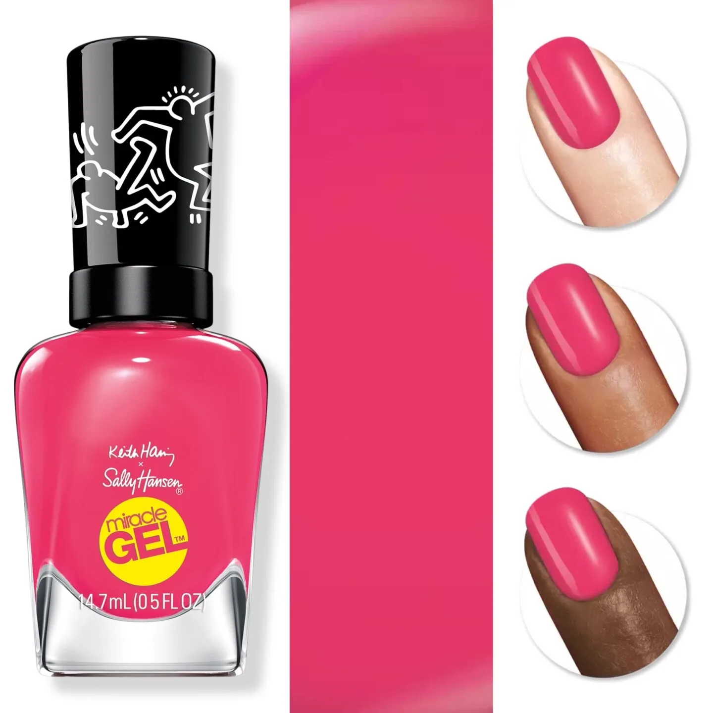 Sally Hansen x Keith Haring Pop H-Art Miracle Gel Nail Polish
