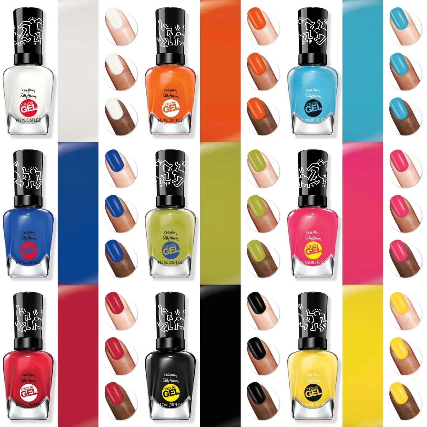 Sally Hansen x Keith Haring Miracle Gel Nail Polish Collection