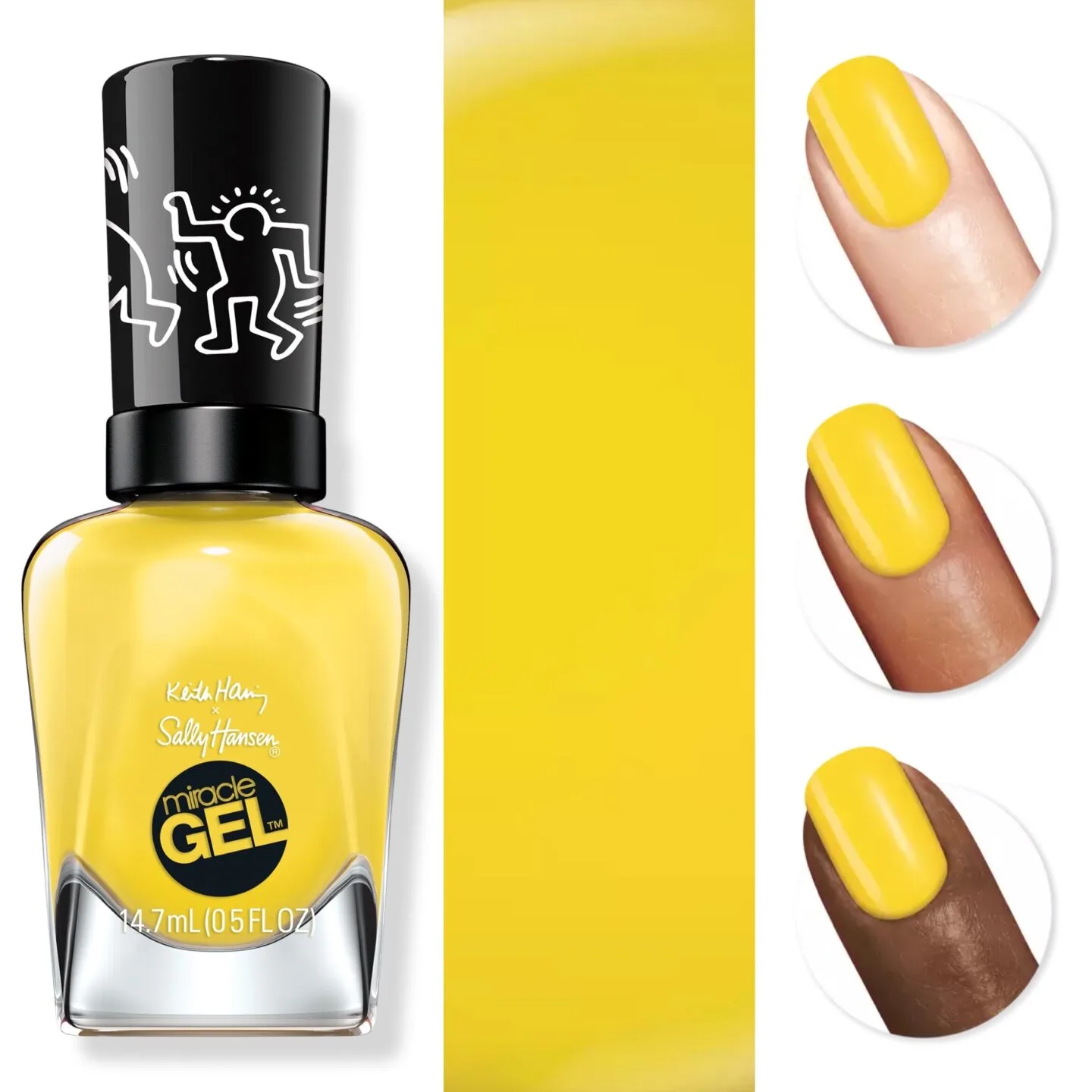 Sally Hansen x Keith Haring Writing On The Walls Miracle Gel Nail Polish