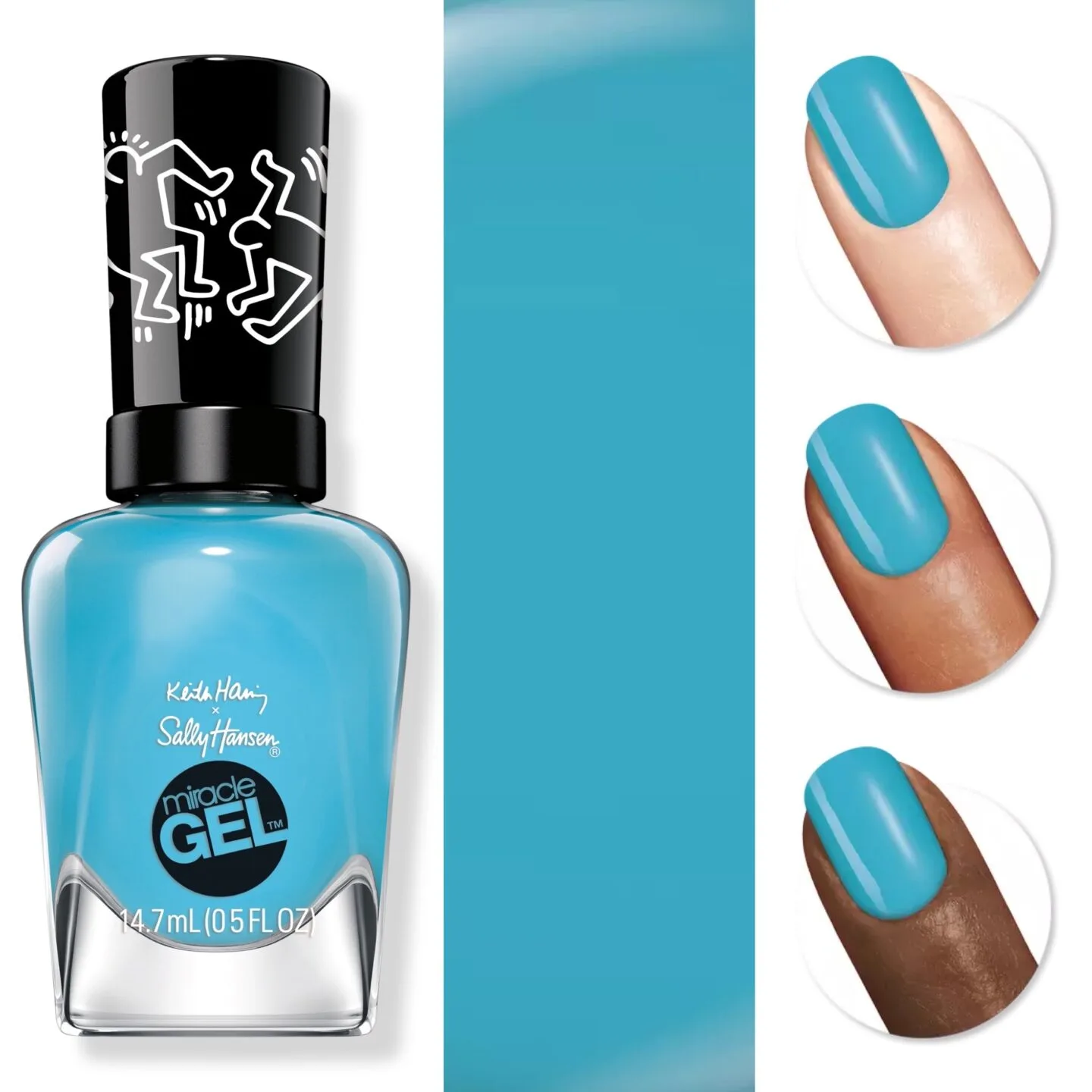 Sally Hansen x Keith Haring Contempor-airy Miracle Gel Nail Polish