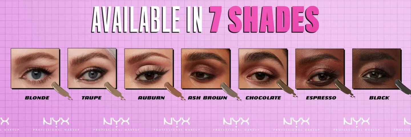 NYX Zero To Brow Tinted Brow Gels