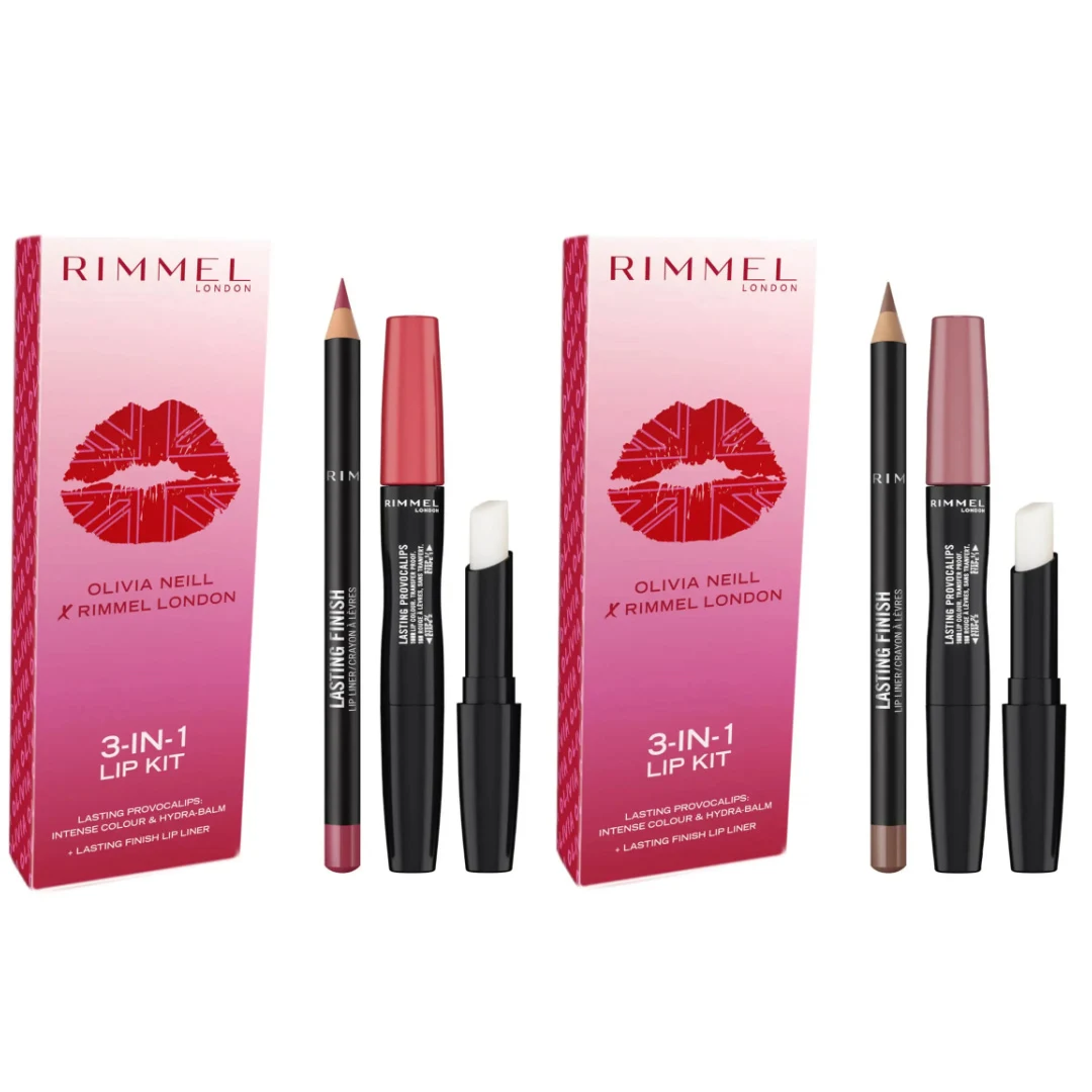 Rimmel London x Olivia Neill 3-In-1 Lip Kits