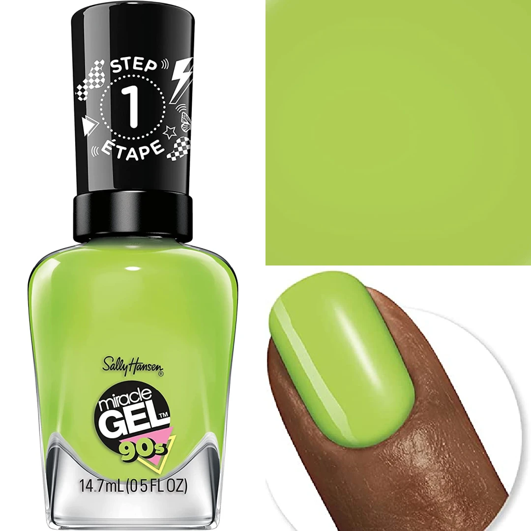 Sally Hansen 90s Miracle Gel Toadally Buggin Nail Polish
