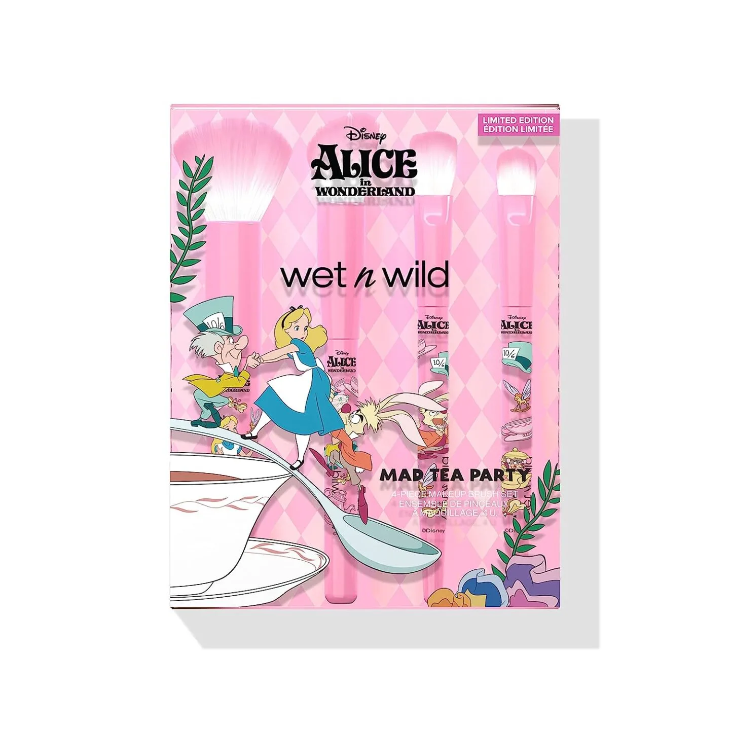 Wet N Wild Mad Tea Party 4-Piece Makeup Brush Set