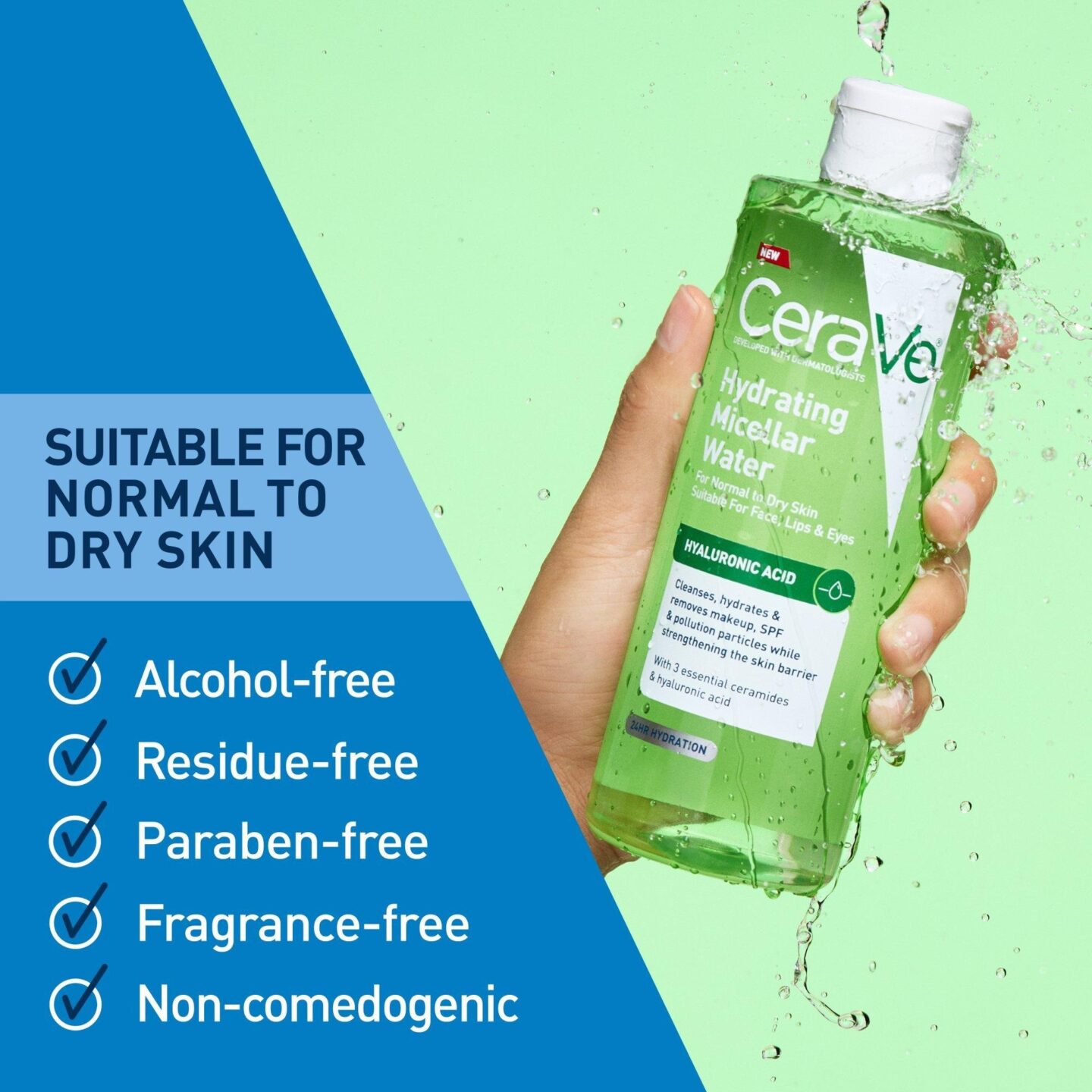 CeraVe Hydrating Micellar Water 3 CeraVe Hydrating Micellar Water