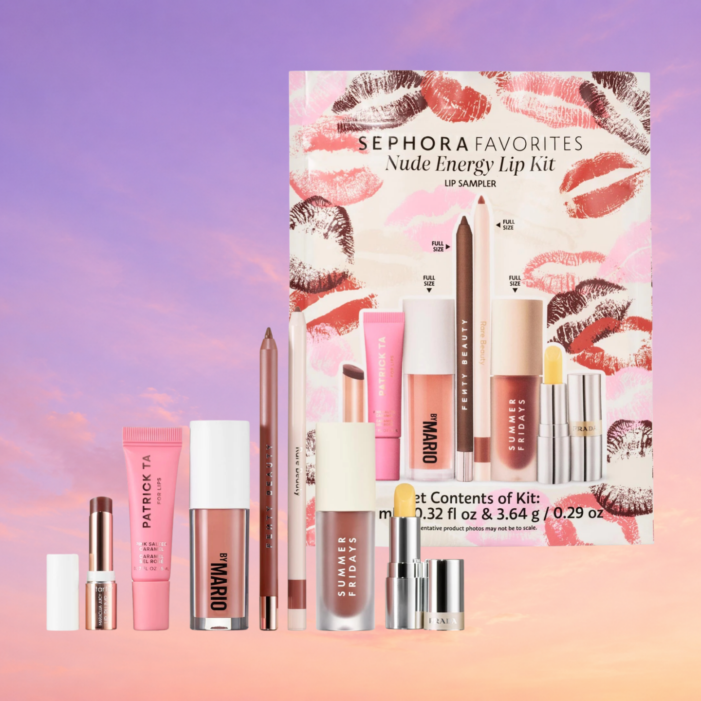Sephora Favorites Nude Energy Lip Kit Makeup Set