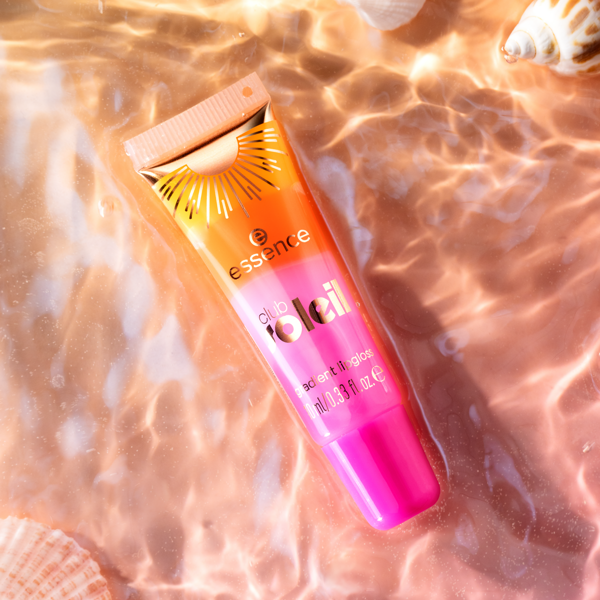 Essence Club Soleil Summer Collection 4 Essence Club Soleil Gradient Lipgloss in 01 Heatwave Kiss