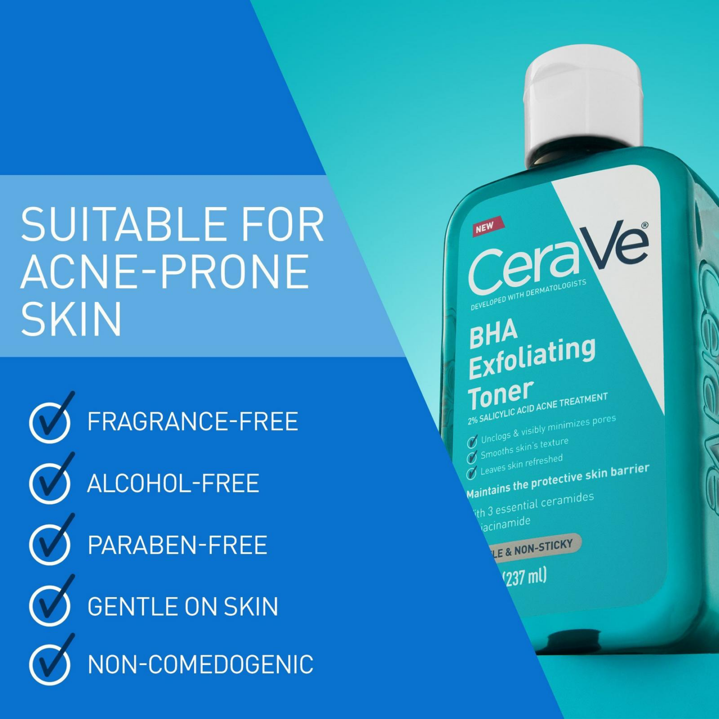 CeraVe BHA Exfoliating Toner 3 CeraVe BHA Exfoliating Toner