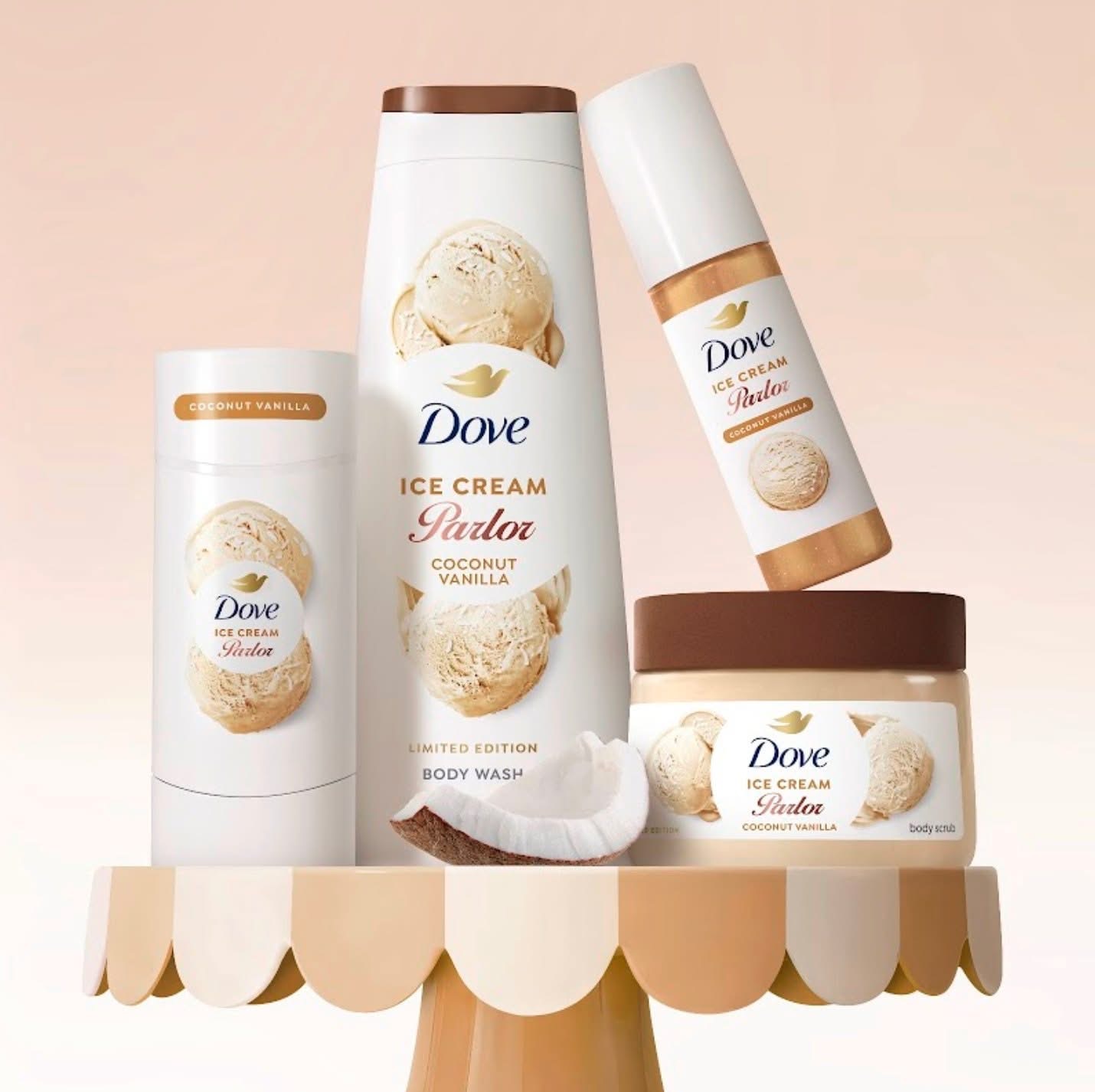 Dove Ice Cream Parlor Limited Edition Collection 5 Dove Ice Cream Parlor Coconut Vanilla Collection