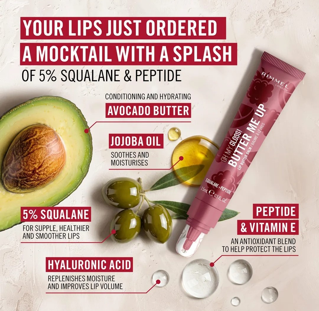 Rimmel Oh My Gloss! Butter Me Up Mocktail Time Lip Butters 2 Rimmel Oh My Gloss! Butter Me Up Mocktail Time Lip Butters