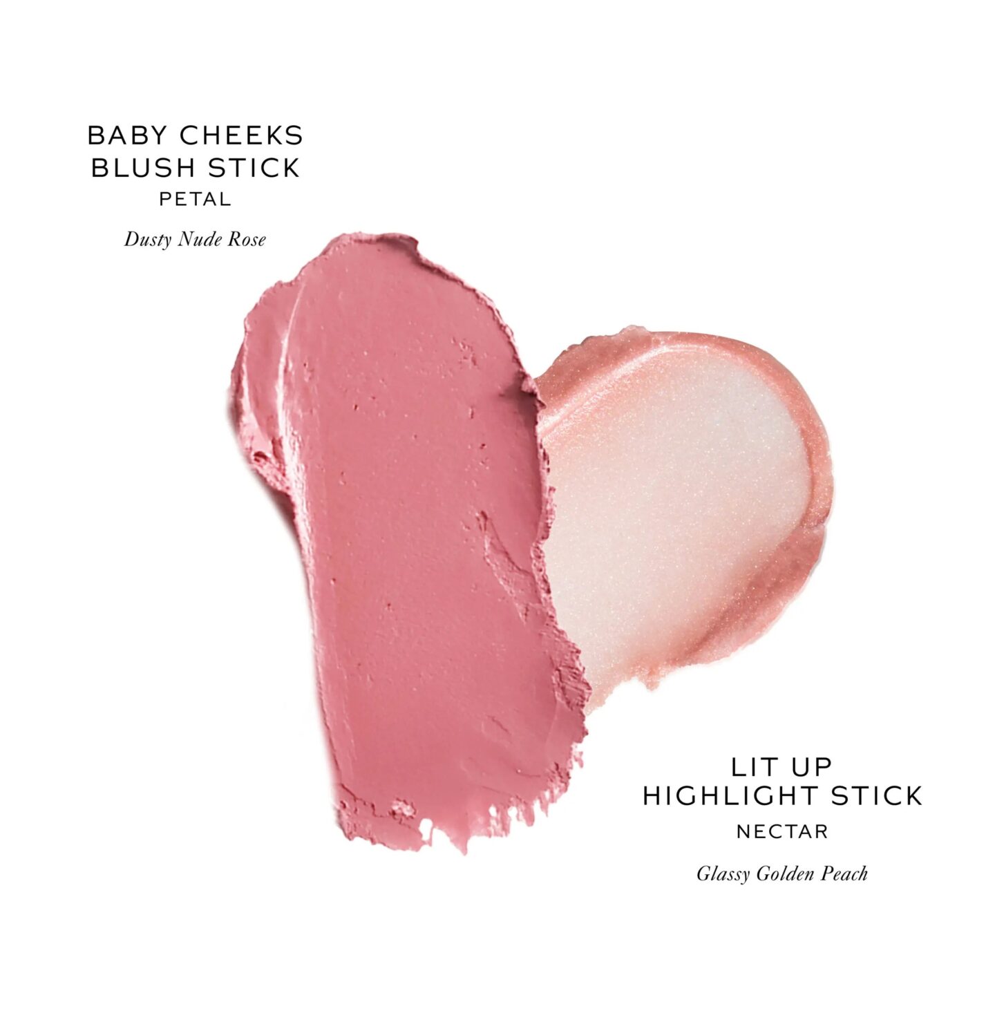 Westman Atelier Petite Baby Cheeks Blush & Lit Up Highlight Stick Duo 2 Westman Atelier Petite Baby Cheeks Blush & Lit Up Highlight Stick Duo