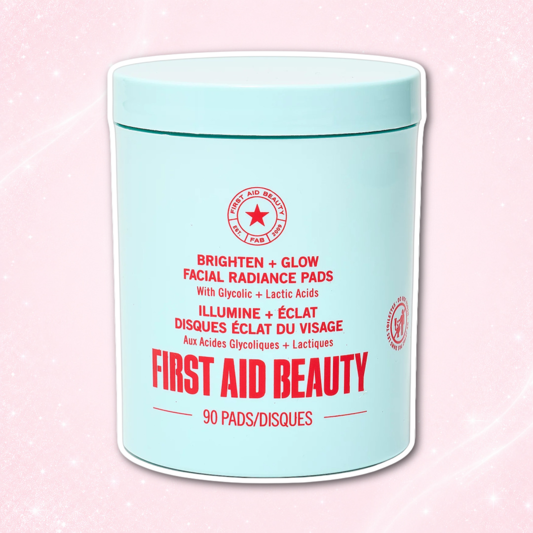 First Aid Beauty Brighten + Glow Radiance Pads Mega $34 (worth $56) 1 First Aid Beauty Brighten + Glow Radiance Pads Mega $34 (worth $56)