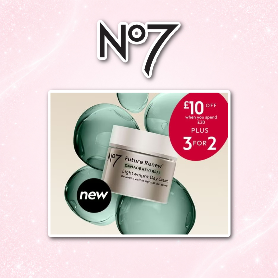 No7 Save £10 When Spending £20 With Code Plus 3 For 2 1 No7 Save £10 When Spending £20 With Code Plus 3 For 2