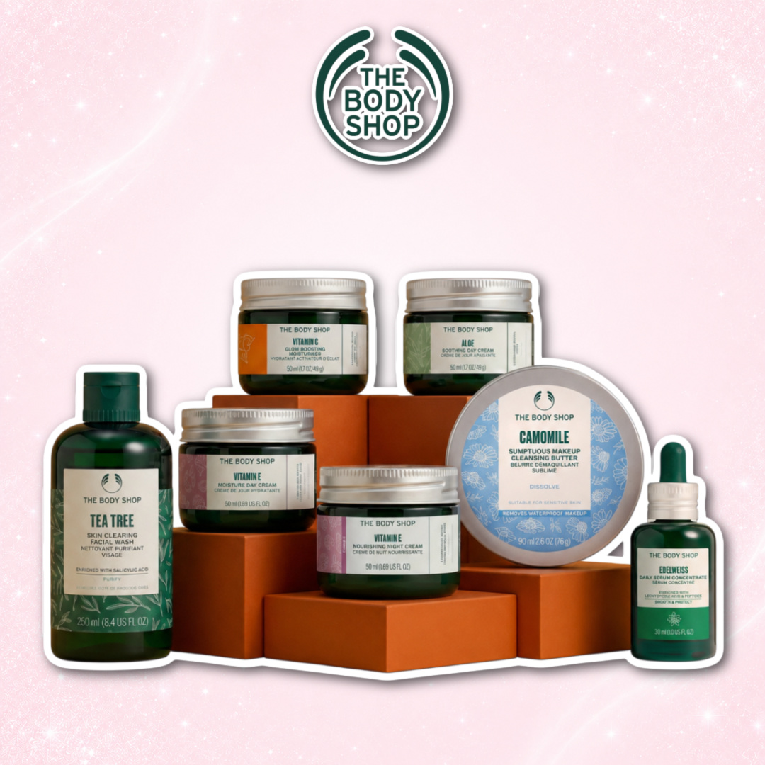 The Body Shop 25% Discount On All Skincare Products 1 The Body Shop 25% Discount On All Skincare Products