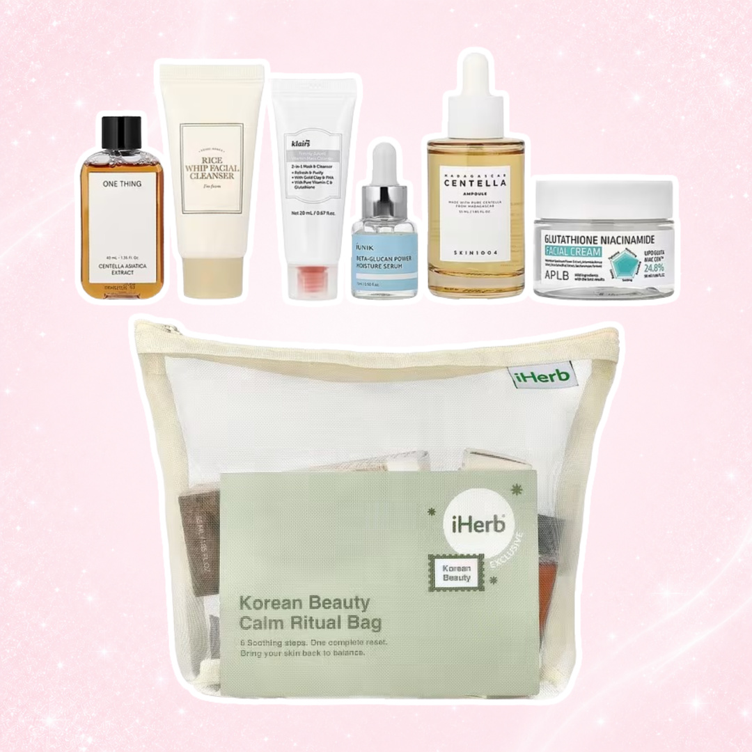 iHerb Exclusive Korean Beauty Calm Ritual Bag