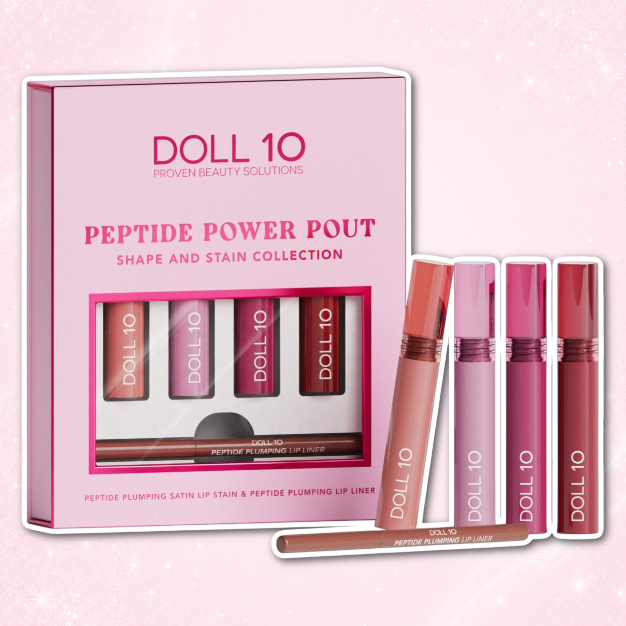 HSN Today's Special Doll 10 Peptide Power Pout Shape & Stain Collection 1 HSN Today's Special Doll 10 Peptide Power Pout Shape & Stain Collection