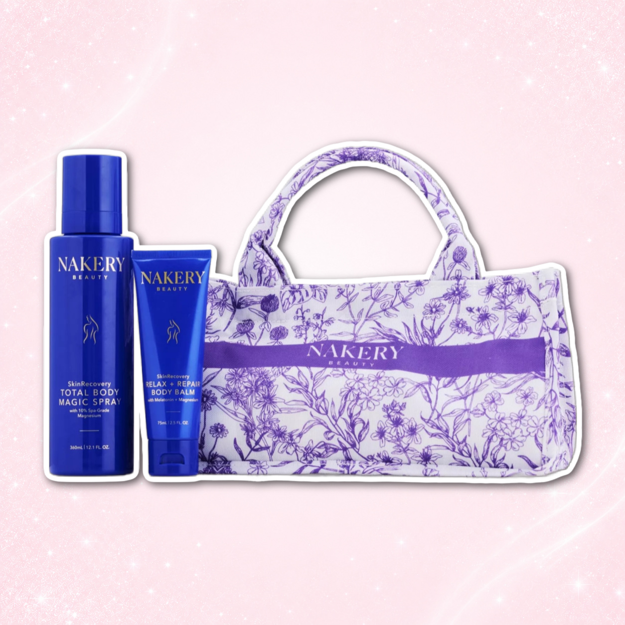 QVC TSV Nakery Beauty 2 Piece SkinRecovery Magnesium Collection 1 Nakery Beauty 2 Piece SkinRecovery Magnesium Collection