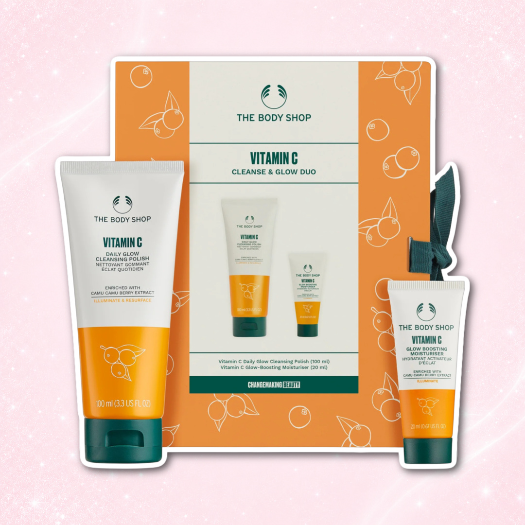 The Body Shop Free Vitamin C Cleanse & Glow Duo Set With £45 Spend